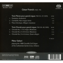 Sakari, Petur - Cesar Franck: Trois Pieces/Trois Chorals