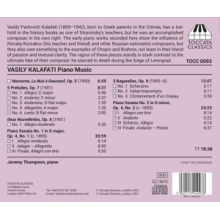 Thompson, Jeremy - Vasily Kalafati: Piano Music