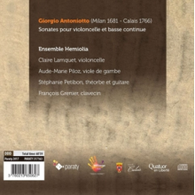 Antoniotto, G. - Cello Sonatas & Bass Continuo