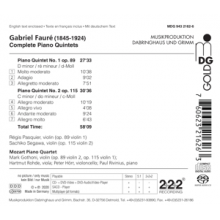 Mozart Piano Quartet - Faure: Piano Quintets