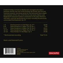 Bodendorff, Marie-Luise - Kuhlau: Works For Solo Piano Vol.1