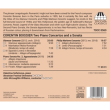 Seferinova, Valentina - Corentin Boissier: Two Piano Concertos and a Sonata
