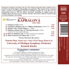Kapralova, V. - Waving Farewell