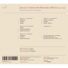 Bach, Johann Christoph Friedrich - Sonates Pour Flute Et Pianoforte