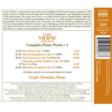 Monteiro, Sergio - Vierne: Complete Piano Works Vol. 1 - Suite Bourguignonne
