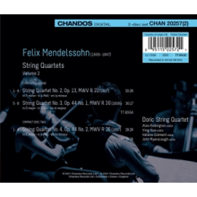 Doric String Quartet - Mendelssohn String Quartets Vol. 2