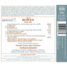 Bowen, Y. - String Quartets No.2 & 3
