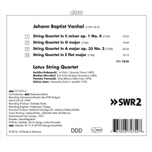 Vanhal, J.B. - String Quartets