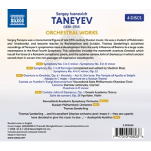 Sanderling, Thomas - Taneyev: Orchestral Works