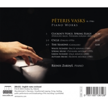 Zarins, Reinis - Vasks: Piano Works