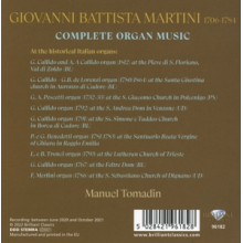 Tomadin, Manuel - Martini: Complete Organ Music