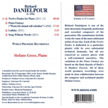 Greco, Stefano - Danielpour: Twelve Etudes For Piano