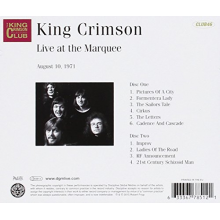 King Crimson - Live At the Marquee 1971