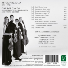 Zambelli, Gino/Quartetto Bazzini - Piazzolla - One For Tango