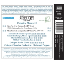Cologne Radio Choir - Mozart: Mass No. 18 Great/Missa Brevis Spaur