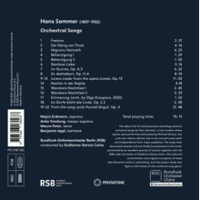 Appl, Benjamin - Hans Sommer: Orchestral Songs