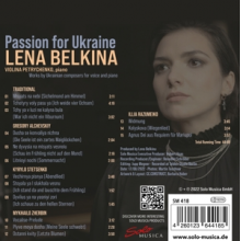 Belkina, Lena - Passion For Ukraine: Works By Ukrainian Composers For Voice and Piano