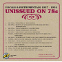 V/A - Unissued 78s - Vocals & Instrumentals