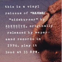 Adhesive - Sideburner