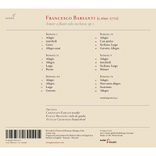 Barsanti, F. - Sonate a Flauto Solo Con Basso Op.1