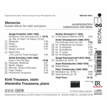 Schnittke, A. - Russian Album:Music For Violin & Piano