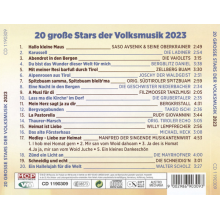 Divers - 20 Grosse Stars Der Volksmusik 2023