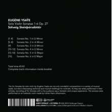 Steinborsdottir, Solveig - Solo Violin Sonatas 1-6 Op. 27