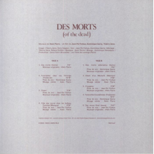 Pierre, Alain - Des Morts (of the Dead)