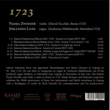 Zwiener, Nadja & Johannes Lang - 1723: Bach, Bertali, Biber, Corelli & Pisendel