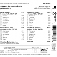 Zacharias, Christian - Bach: Partita a Minor Bwv827/French Suites Bwv813-814 & 816