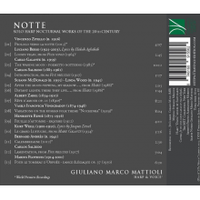 Mattioli, Giuliano Marco - Notte - Solo Harp Nocturnal Works of the 20th Century