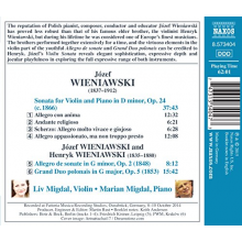 Wieniawski, J. - Music For Violin & Piano