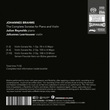 Leertouwer, Johannes & Reynolds, Julian - The Complete Sonatas For Piano and Violin