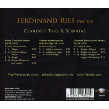 Weverbergh, Vlad / Jadranka Gasparovic / Vasily Illisavsky - Ries: Clarinet Trio & Sonatas