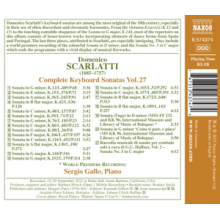 Gallo, Sergio - Domenico Scarlatti: Complete Keyboard Sonatas Vol. 27