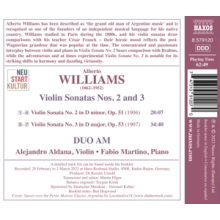 Duo Am - Alberto Williams: Violin Sonatas Nos. 2 and 3