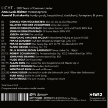 Richter, Anna Lucia & Bushakevitz, Ammiel - Licht! 800 Years of German Lied