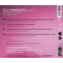 Zimmermann, Tabea / Dso Berlin / Hans Graf - Paul Hindemith: Complete Works For Viola Vol. 1: Viola and Orchestra
