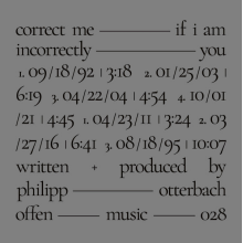 Otterbach, Philipp - Correct Me If I Am Incorrectly You