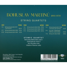 Stamic Quartet - Martinu: String Quartets