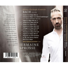 Sprosse, Jermaine - Johann Christoph Friedrich Bach: Works For Keyboard Solo
