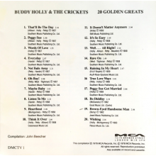 Holly, Buddy - 20 Golden Greats