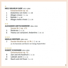 Shklyaver, Lisa & Georgy Voylochnikov - Niels W. Gade: Works For Clarinet & Piano