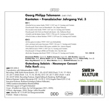 Koch, Felix & Neumeyer Consort - Georg Philipp Telemann: Complete Cantatas Vol. 3 - Franzosischer Jahrgang 1714/1715