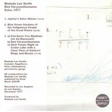 Smith, Wadada Leo - Red Chrysanthemums