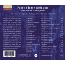Choir of Magdalen College Oxford - Peace I Leave With You - Music For the Evening Hour