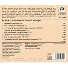 Jermy, John - Richard Lambert: Music For Brass & Organ