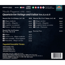 Paganini Ensemble Vienna - Paganini: Quartets For Strings and Guitar Nos. 11, 6 & 13