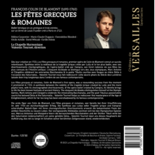 Tournet, Valentin - Francois Colin De Blamont: Les Fetes Grecques Et Romaines