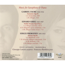 Duo Laterza - Bandiera - Grieg/Prokofiev/Faure: Violin Sonatas/Fantasie Op. 79